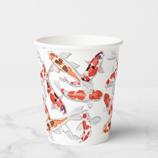 コイ魚紙カップ 紙コップ (正面)