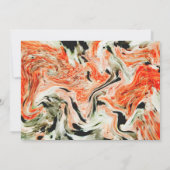 コイ魚結婚式招待状 招待状 (裏面)