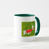 コイ魚絵画野生動物会議 マグカップ (正面右)