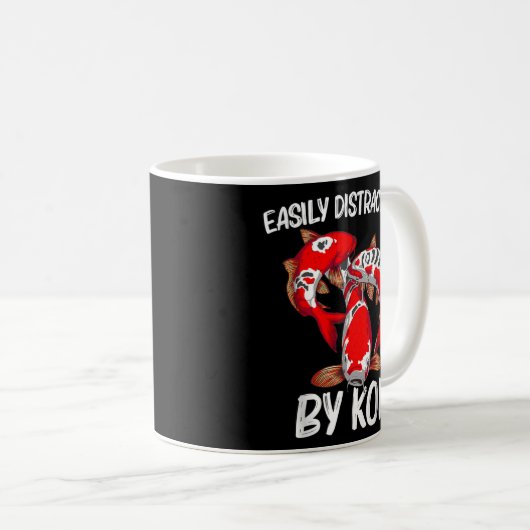 コイ魚贈男性へ与女性日本コイ鯉魚 コーヒーマグカップ (正面右)