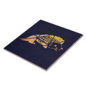 コイ魚陶瓦 タイル (側面)