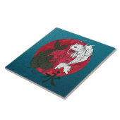 コイ魚陶瓦 タイル (側面)