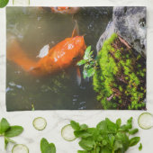 コイ魚 キッチンタオル (折り畳み)