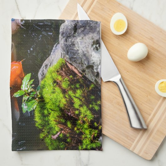 コイ魚 キッチンタオル (四つ折り)