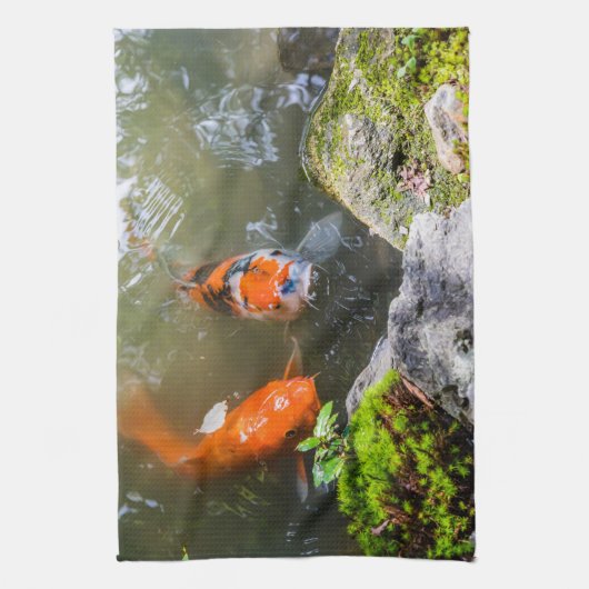コイ魚 キッチンタオル (縦)