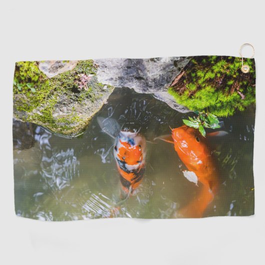 コイ魚 ゴルフタオル (横)