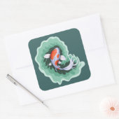 コイ魚 スクエアシール (封筒)