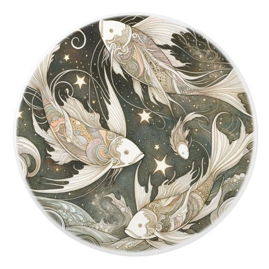 コイ魚 セラミックノブ (正面)