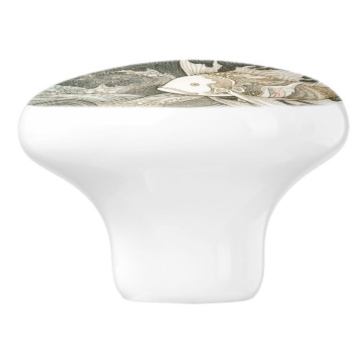 コイ魚 セラミックノブ (側面)