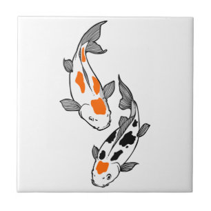 コイ魚 タイル