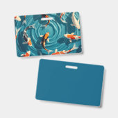 コイ魚 バッジ (正面＆裏面)