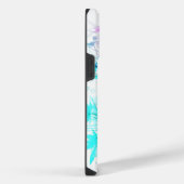 コイ魚（ピンクとブルー） iPhoneケース (右側面)