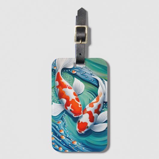 コイ魚 ラゲッジタグ (正面縦)