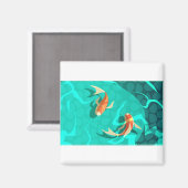 コイ鯉のシンボル – 幸運 – 繁栄 – r マグネット (正面/裏面)