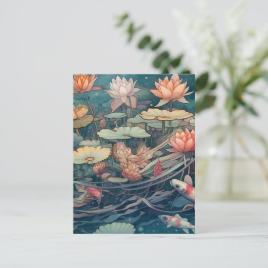 コイ鯉葉書 ポストカード (スタンド正面)