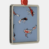 コイ鯉魚の模様クリスマスオーナメント メタルオーナメント (右)