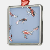 コイ鯉魚の模様クリスマスオーナメント メタルオーナメント (左)