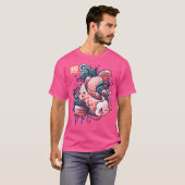 コイ鯉魚の水色 Tシャツ (正面フル)