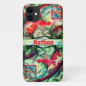 コイ鯉魚絵を描のiPhoneケース Case-Mate iPhoneケース (裏面)