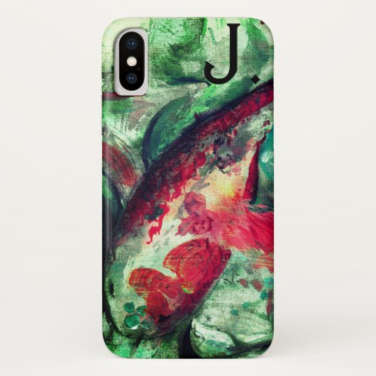 コイ鯉魚絵画と手紙 Case-Mate iPhoneケース (裏面)