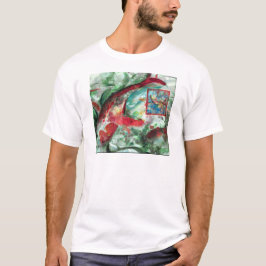 コイ鯉魚絵画ズ Tシャツ