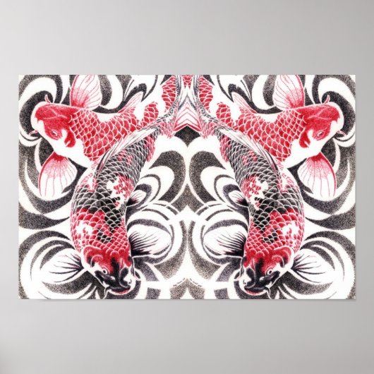 コイ02poster16.5by11鏡2 ポスター (正面)