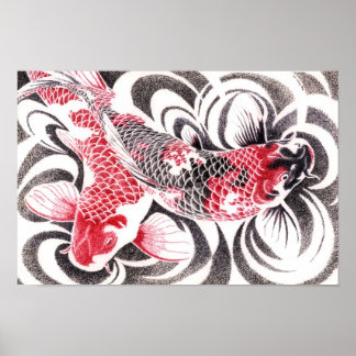 コイ02poster16.5by11b ポスター