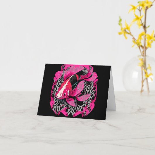 コイ カード (黄色い花)