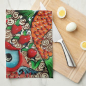 コイ キッチンタオル (四つ折り)