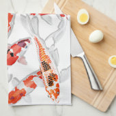 コイ キッチンタオル (四つ折り)