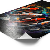 コイ,コイ魚,アートプリント,ポスター フォトプリント (角)