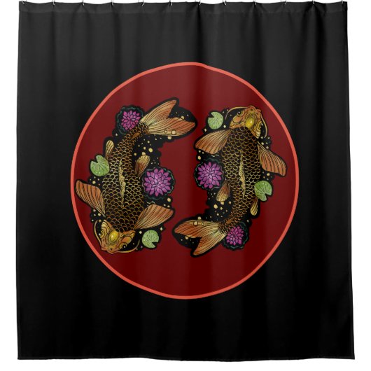 コイ シャワーカーテン (正面)