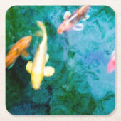 コイ スクエアペーパーコースター (正面)