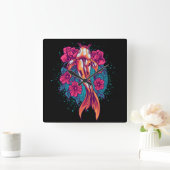 コイ スクエア壁時計 (ホーム)