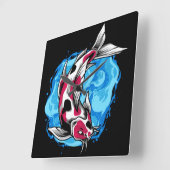 コイ スクエア壁時計 (傾斜)