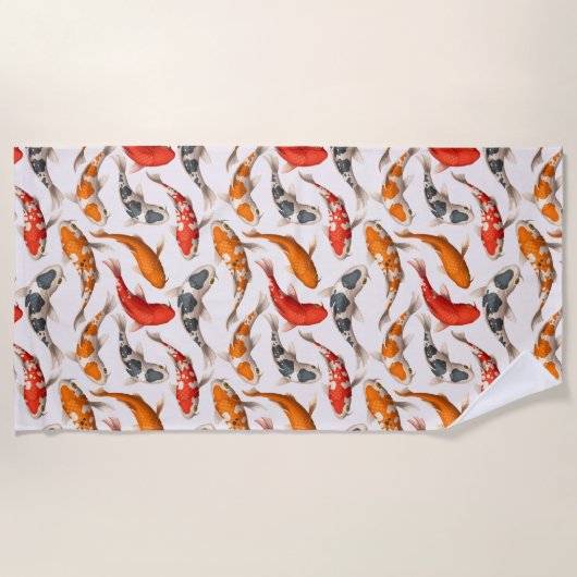 コイ ビーチタオル (正面)