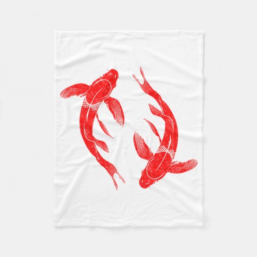 コイ フリースブランケット (正面)