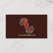 コイ(ブラウンの背景) 名刺 (裏面)