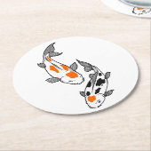 コイ ラウンドペーパーコースター (アングル)