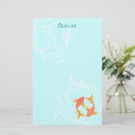 コイ 便箋 (スタンド正面)