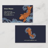 コイ(海軍背景) 名刺 (正面/裏面)