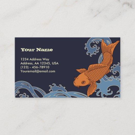 コイ(海軍背景) 名刺 (正面)