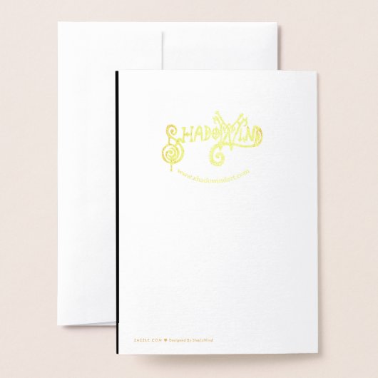 コイ 箔カード (裏面封筒付き)