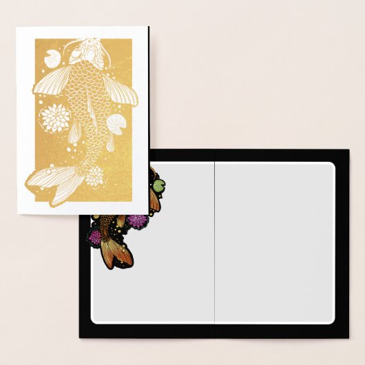 コイ 箔カード (ディスプレー)