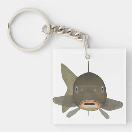 コイ – 魚の頭 キーホルダー (正面)