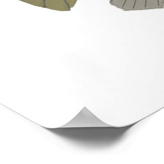 コイ – 魚の頭 ポスター (角)