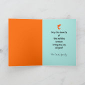 コイ（魚）への世界クリスマスカード2021-22 シーズンカード (内部)