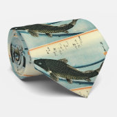 コイ（鯉） – 広重の魚日本のプリントネック ネクタイ (ロール)