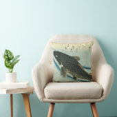 コイ（鯉） – 広重の魚日本のプリント クッション (椅子)