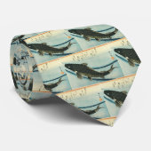コイ(鯉) – 広重の魚日本のプリント ネクタイ (ロール)